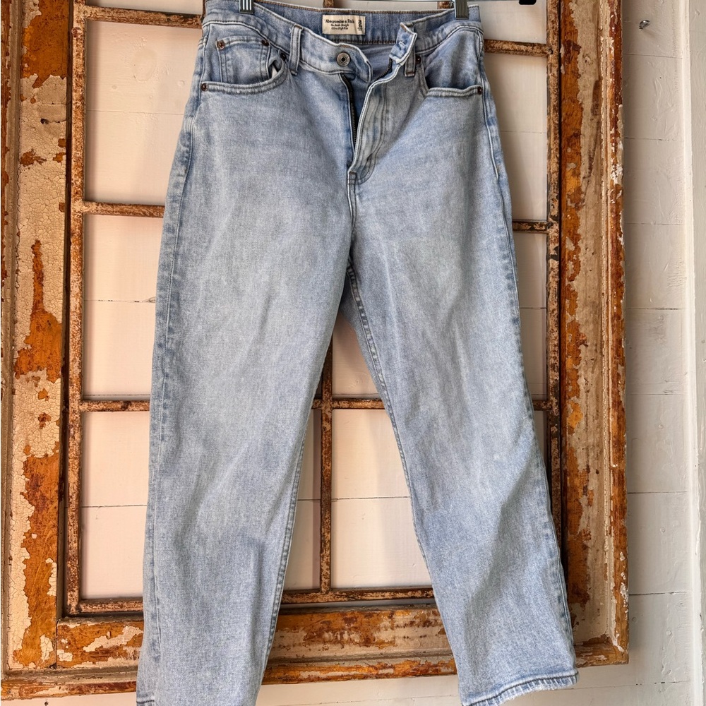 Abercrombie & Fitch Light Blue Ultra High Rise Denim Jeans